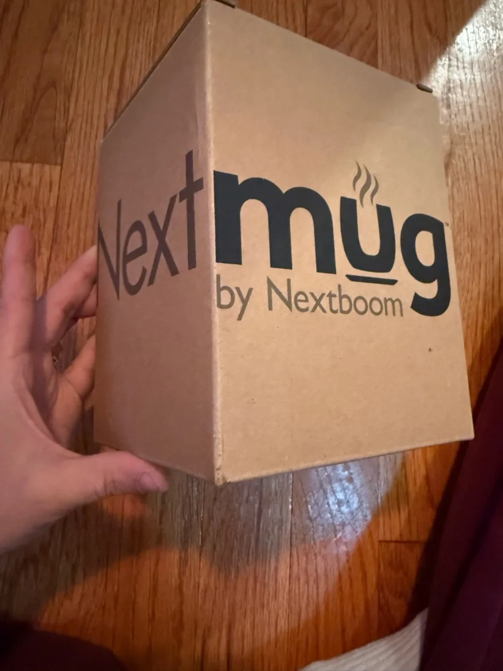 NEW IN BOX Nextmug Self-Heating Coffee Mug in Dusty Rose